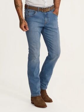 Tecovas Western Goods Men's Bootcut Jeans Blue- 34/34